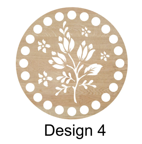 CROCHET BASKET Base - Laser cut wooden basket base - Crochet Bag Base, Purse base wood crochet - 10cm diameter, 3mm thickness