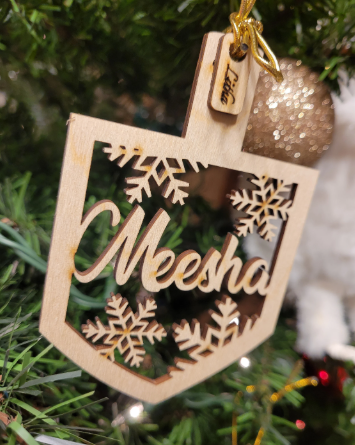 Customized Hanukkah ornaments, happy Hanukkah, Hanukkah decor