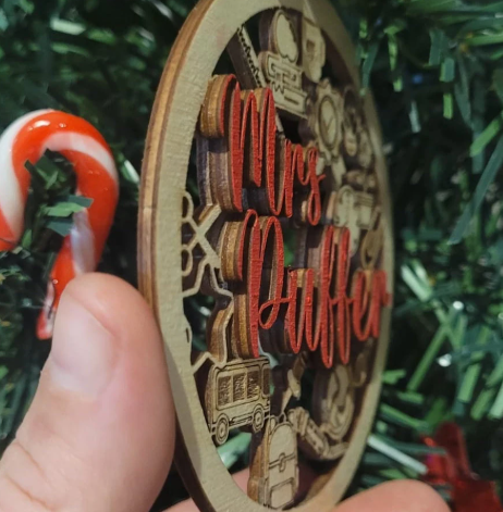 Custom Teacher Ornament , Christmas ornament, Teacher gift