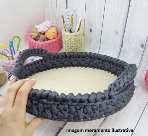 CROCHET BASKET Base - Laser cut wooden basket base - Crochet Bag Base, Purse base wood crochet - 10cm diameter, 3mm thickness