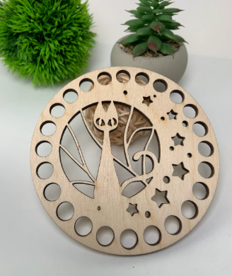 CROCHET BASKET Base - Laser cut wooden basket base - Crochet Bag Base, Purse base wood crochet - 10cm diameter, 3mm thickness