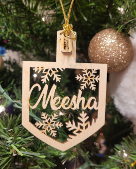 Customized Hanukkah ornaments, happy Hanukkah, Hanukkah decor