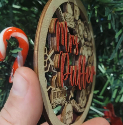 Custom Teacher Ornament , Christmas ornament, Teacher gift