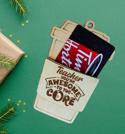 Coffee Cup Gifty Card Holder, Teacher Gifty, Teacher Christmas