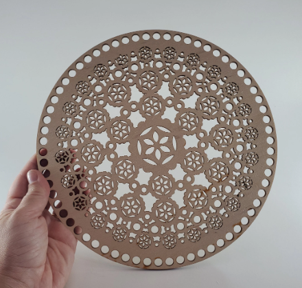 CROCHET BASKET Base - Laser cut wooden basket base - Crochet Bag Base, Purse base wood crochet - 3mm