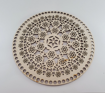 CROCHET BASKET Base - Laser cut wooden basket base - Crochet Bag Base, Purse base wood crochet - 3mm