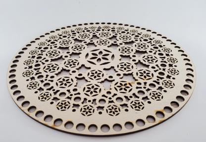 CROCHET BASKET Base - Laser cut wooden basket base - Crochet Bag Base, Purse base wood crochet - 3mm