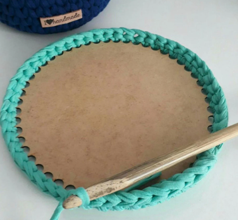 CROCHET BASKET Base - Laser cut wooden basket base - Crochet Bag Base, Purse base wood crochet - 3mm